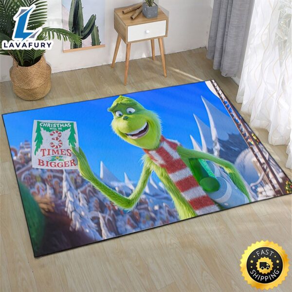 Dr Seuss The Grinch Merry Grinchmas Pattern Grinch Christmas Rug