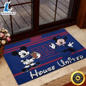 Football Team New York Giants Mickey Mouse Doormat