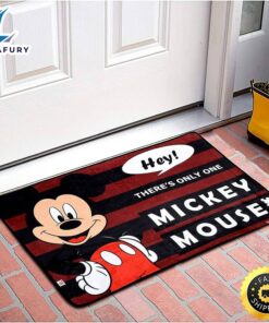 Fun Homes Mickey Mouse Printed Heavy Duty Indoor Outdoor Anti-Slip Rubber Door Mat