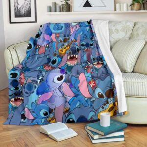 Funny Stitch Fleece Blanket For…