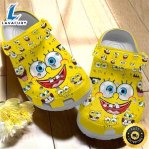 Funny Yellow Spongebob Face Cartoon…