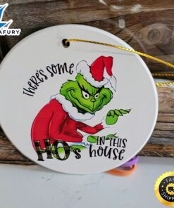 Grinch Christmas Ornament Funny Ceramic…