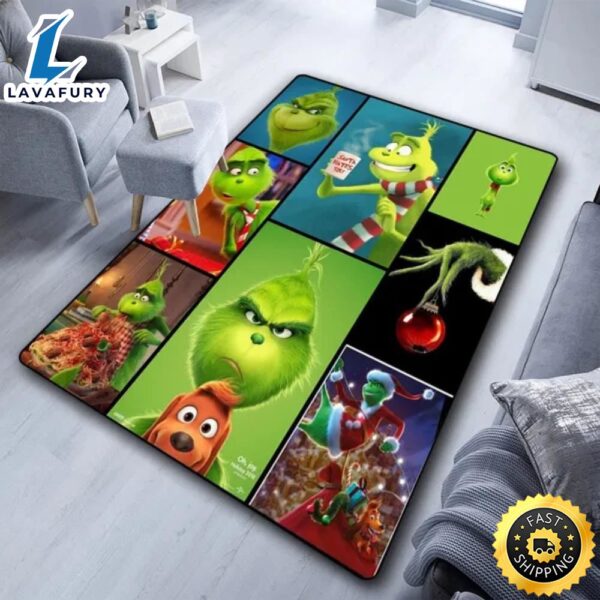 Grinch Expressions How The Grinch Stole Christmas Grinch Christmas Rug
