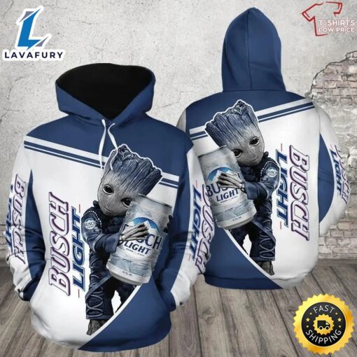 Groot Hug Busch Light 3d Hoodie