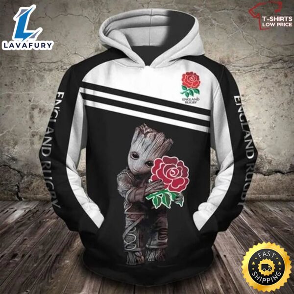 Groot Star Wars Hold England Rugby Union Team 3d Hoodie