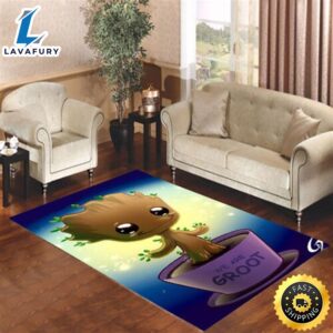 Guardian Of The Galaxy Baby Groot Dancing Living Room Carpet Rugs