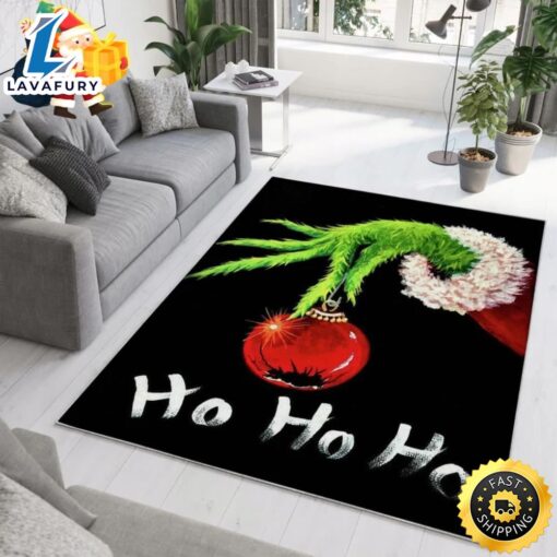 Hohoho The Grinch Christmas Movie 2023 Grinch Bathroom Rug