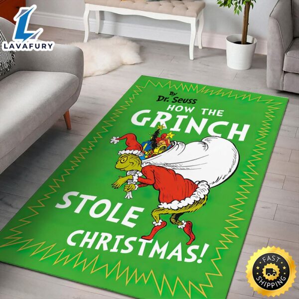 How The Grinch Stole Christmas By Dr. Seuss Grinch Christmas Rug