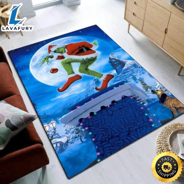 How the Grinch Stole Christmas USA Grinch Area Rug