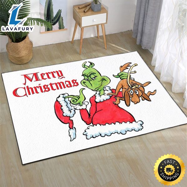 How the Grinch Stole Christmas White Grinch Stripe Yardage Grinch Christmas Rug