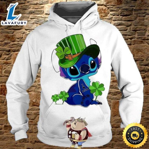 Irish Stitch Happy St. Patricks Day Over Print 3d Zip Hoodie