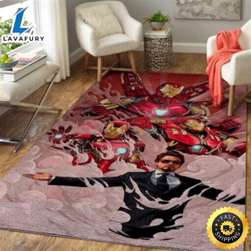 Iron Man Marvel Movie 2023 Art Marvel Christmas Rug