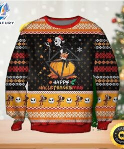 Jack Skellington Hallothanksmas The Nightmare Before Ugly Sweater Christmas Party
