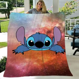 Kids Lilo & Stitch Blankets Novelty Bed Cover for Bed Sofa Living Room