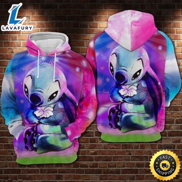 Lilo And Stitch Cute Lover 3d All Over Print Hoodie