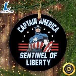 Marvel 4th Of July Captain America Sentinel Of Liberty Captain Marvel Ornament