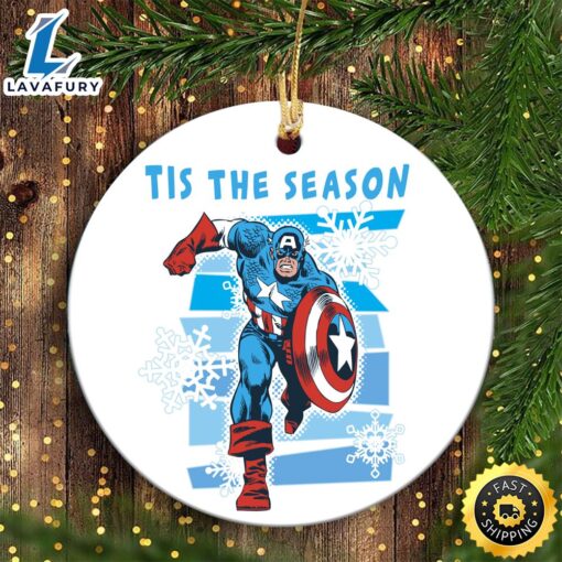 Marvel Captain America Tis The Season Christmas Marvel Ornaments