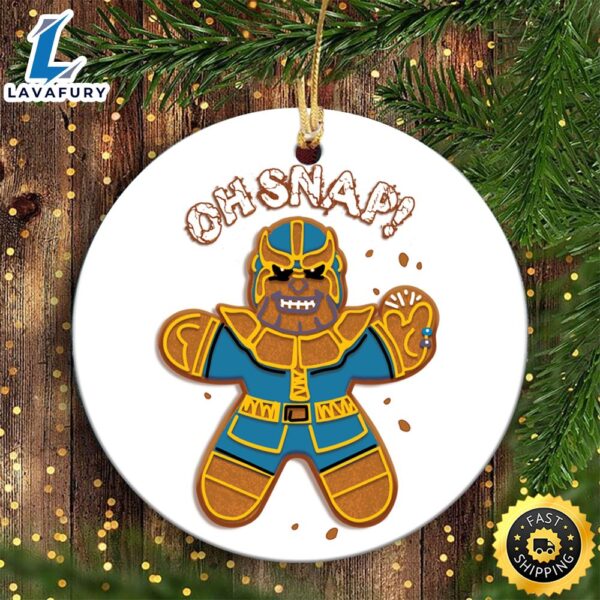 Marvel Christmas Thanos Gingerbread Oh Snap Marvel Christmas Ornaments