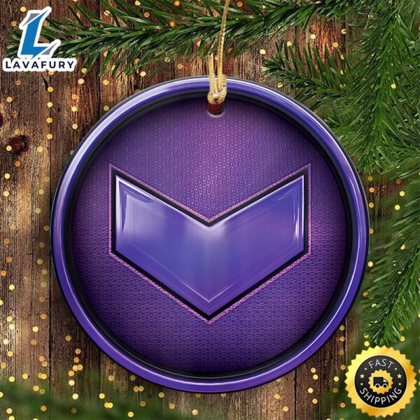 Marvel Hawkeye Kate Bishop Purple Arrow Icon Marvel Christmas Ornaments