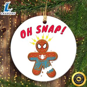Marvel Spider-Man Gingerbread Cookie Oh Snap Marvel Christmas Ornaments