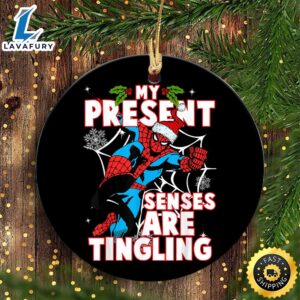 Marvel Spider-Man Present Senses Tingling Marvel Christmas Ornaments