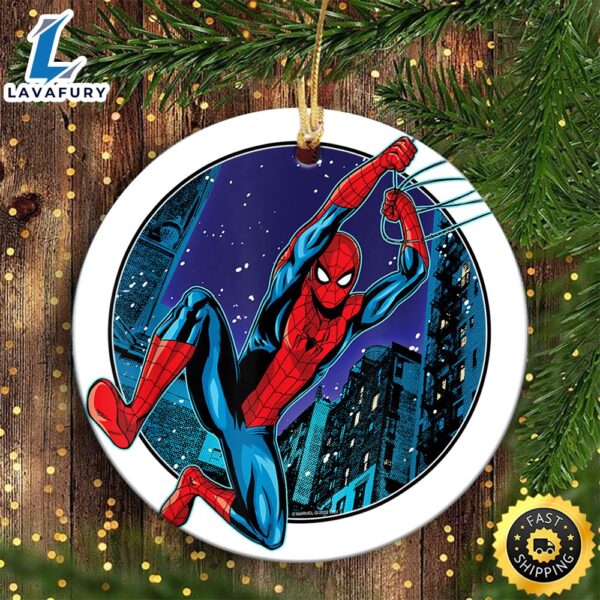 Marvel Spider-Man_ No Way Home City Swing Marvel Christmas Ornaments