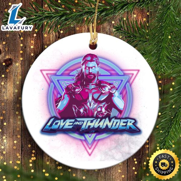 Marvel Thor_ Love and Thunder Thor Cosmic Badge Marvel Christmas Ornaments