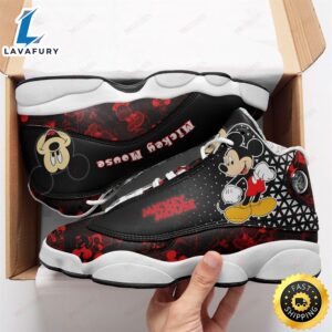 Mickey Air Red Black Jd13 Shoes