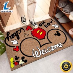 Mickey Head Welcome Disney Door Mat