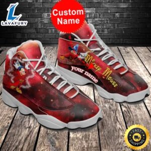 Mickey Mouse Fantasy Personalized Name Air JD13 Sneakers Custom Shoes