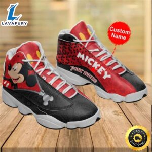 Mickey Mouse Personalized Name Air JD13 Sneakers Custom Shoes