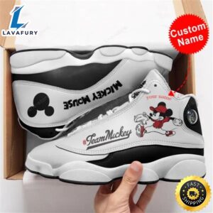 Mickey Mouse Team Mickey Personalized Name Air JD13 Sneakers Custom Shoes