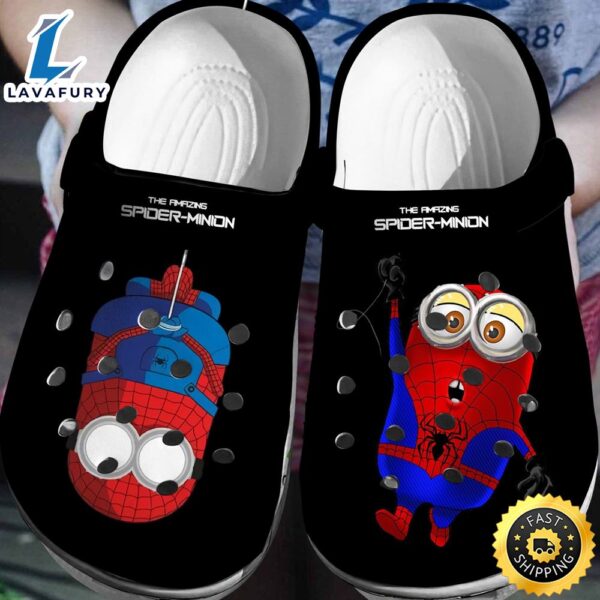 Minions x Spiderman Crocs 3D Clog Shoes