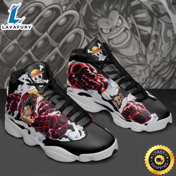 Monkey D Luffy Gear 4 Sneakers One Piece Anime Shoes Jordan 13 Shoes Sneaker