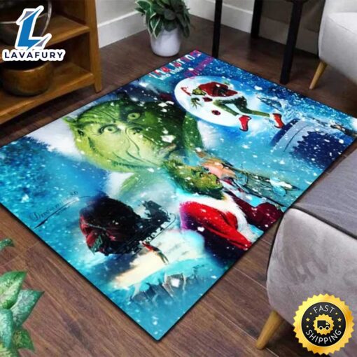 Movie The Grinch Stole Christmas 2000 Grinch Area Rug