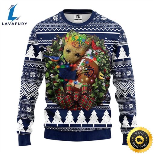 NFL Auburn Tigers Groot Hug Christmas Ugly Sweater