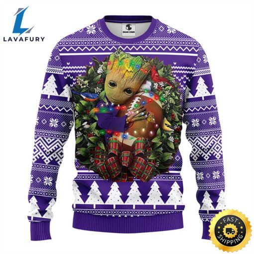 NFL Minnesota Vikings Groot Hug Christmas Ugly Sweater