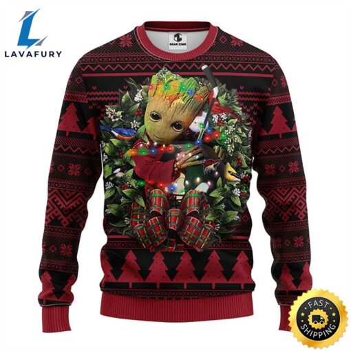 NFL Phoenix Coyotes Groot Hug Christmas Ugly Sweater