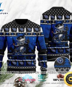 Nfl Tennessee Titans Jack Skellington Halloween Ugly Christmas Sweater