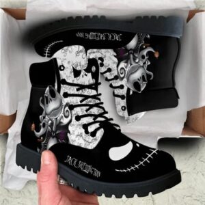 Nightmare Before Christmas Boots Shoes Red Black