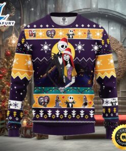 Nightmare Before Christmas Jack Skellington Sally Ugly Christmas Sweater For Men Women