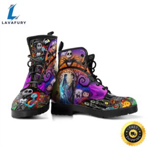 Nightmare Before Christmas Shoes Leather Boots Gift
