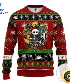 Nightmare Before Christmas Sweatshirt Knitted Ugly Christmas Sweater