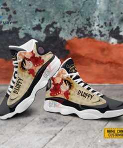 One Piece Logo Luffy Air Jordan 13 Sneakers Custom Anime Shoes