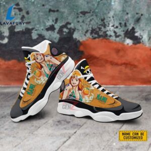 One Piece Nami Air Jordan 13 Sneakers Custom Anime Shoes