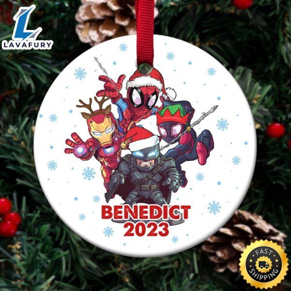 Personalized Avengers Ornament, Marvel Christmas Ornaments