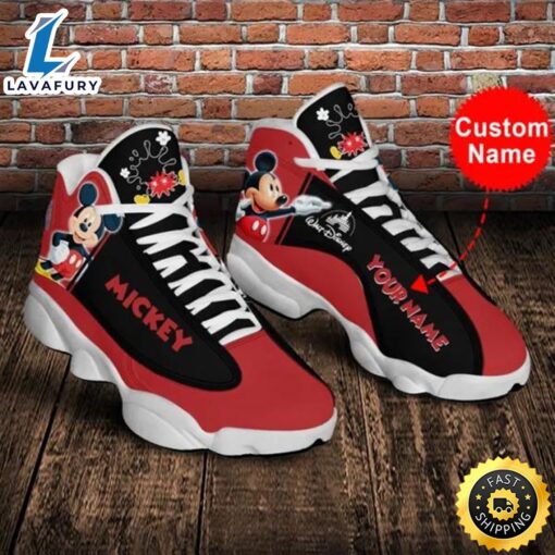 Personalized Mickey Personalized Name Air JD13 Sneakers Custom Shoes