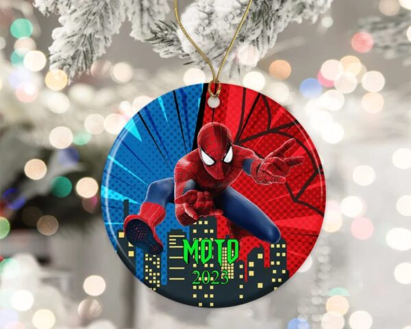 Personalized Name Spider Man Ornament, 2023 Christmas Ornament