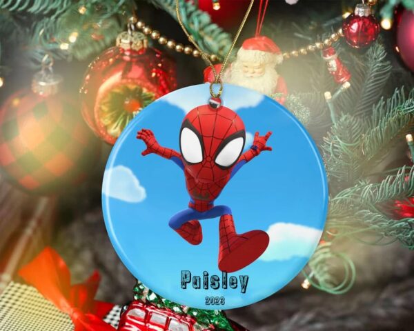 Personalized Spider Man Custom 2023 Christmas Ornament