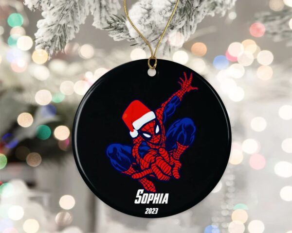 Personalized Spider Man Film Marvel 2023 Christmas Ornament